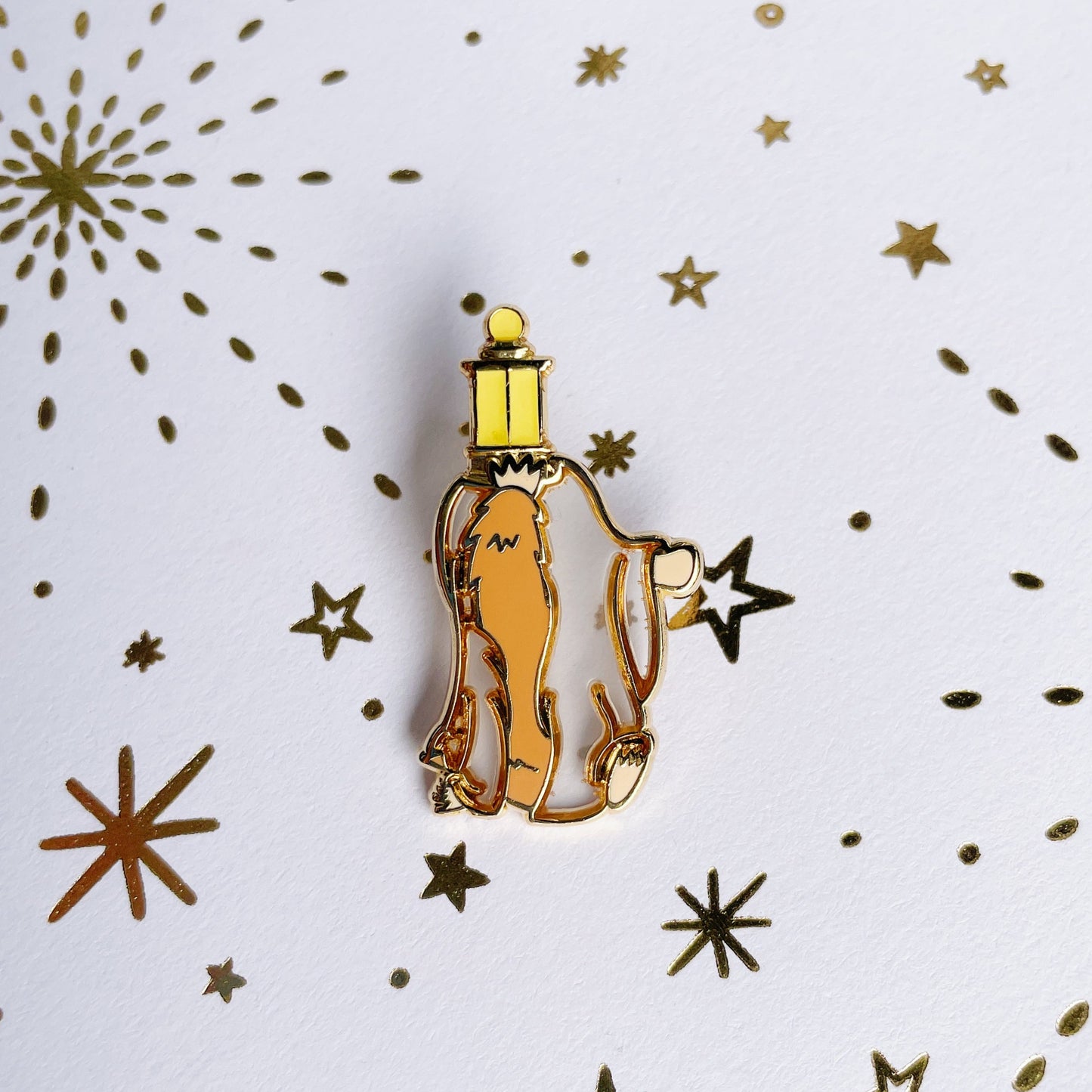 Runaway Invisible Noodle Enamel Pin