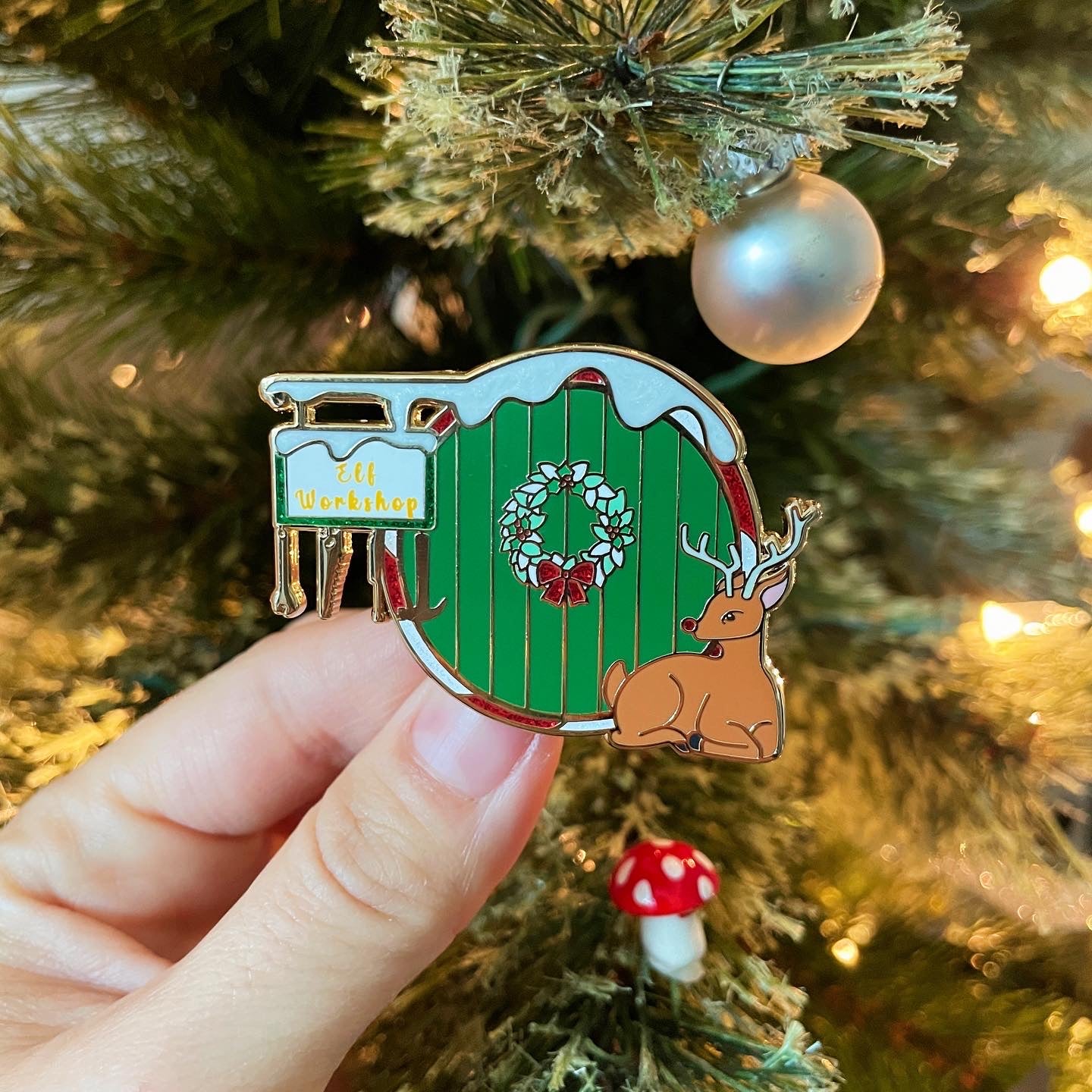 Elf Workshop Door (2022 Winter Holiday) Enamel Pin