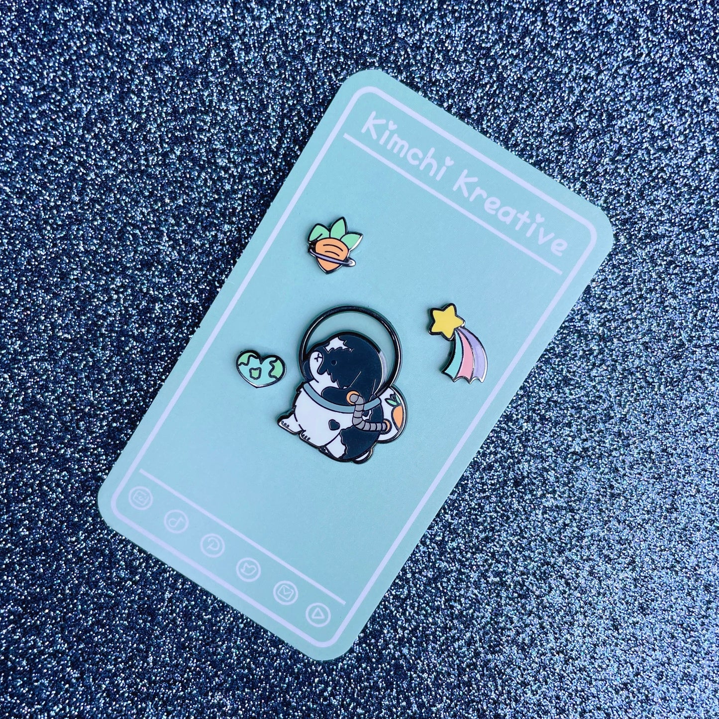 Astronaut Chappie Enamel Pin