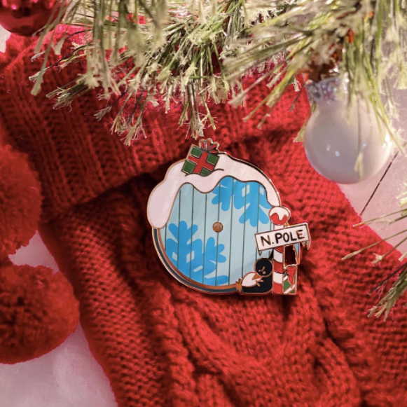 North Pole Door (Winter 2021) Enamel Pin