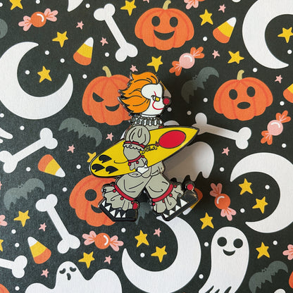 Surfing Float Enamel Pin