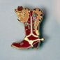 Cowboy-Snake In Ma Boot Pin