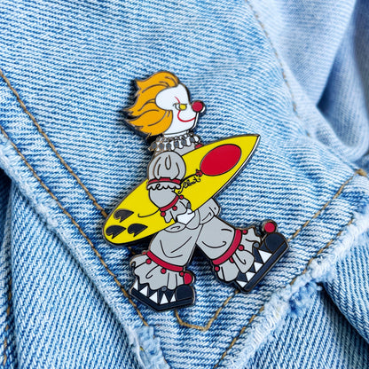 Surfing Float Enamel Pin