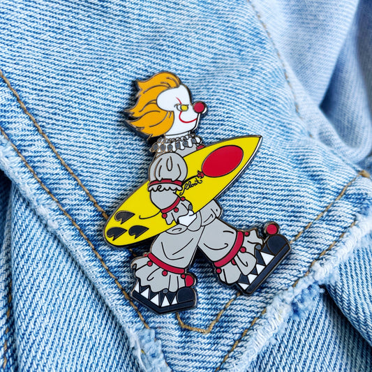 Surfing Float Enamel Pin