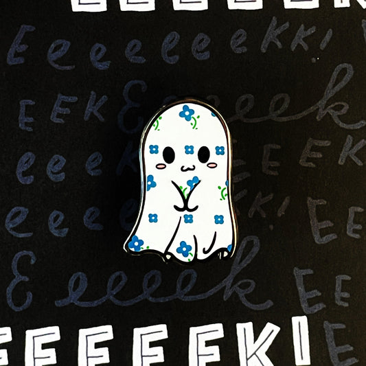 BOO-Bonnet (Beadsheet Ghosts) Enamel Pin