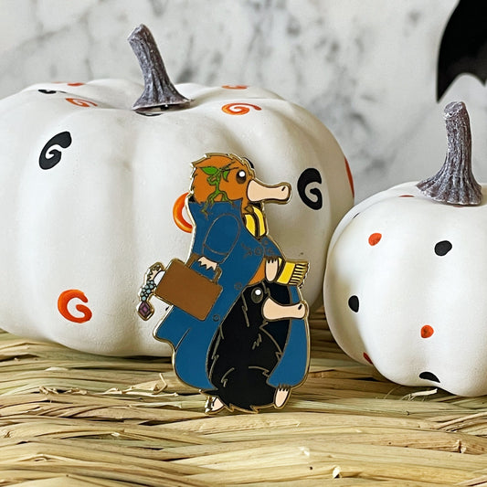 Runaway Newt Costume Enamel Pin