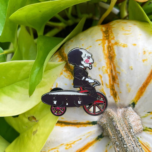 Surfing Puppet Enamel Pin