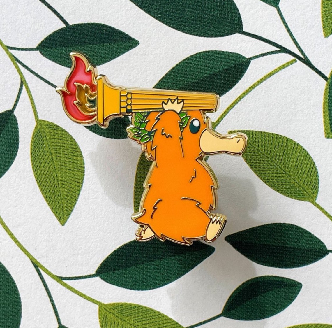 Runaway Torch Enamel Pin