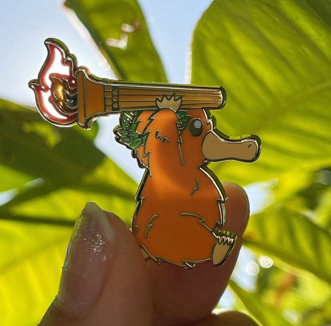 Runaway Torch Enamel Pin