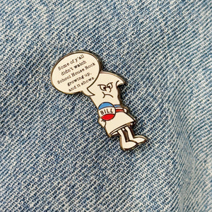 Bill Enamel Pin