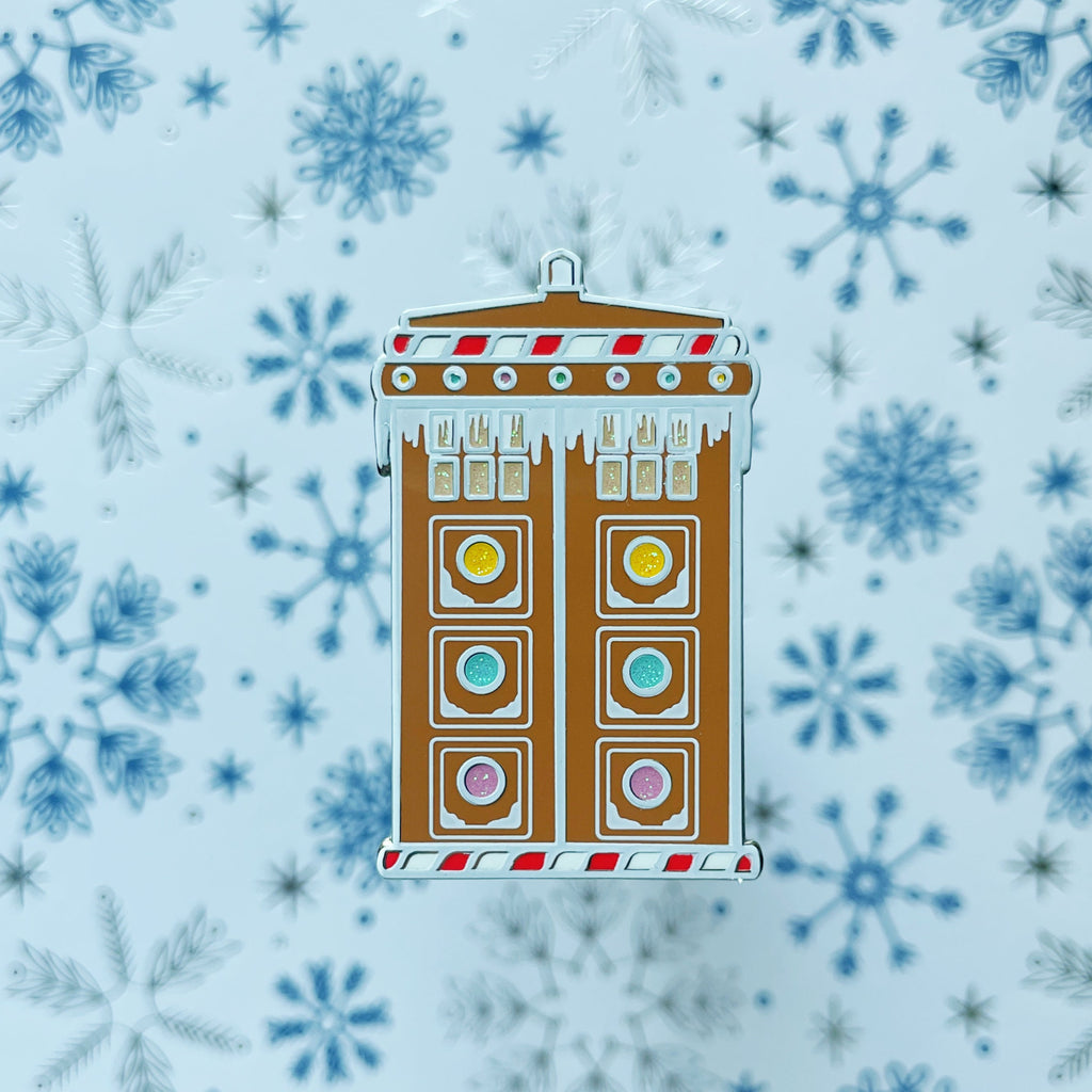 The Box Gingerbread Enamel Pin