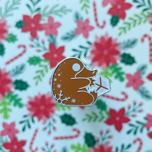 Noodle Gingerbread Enamel Pin