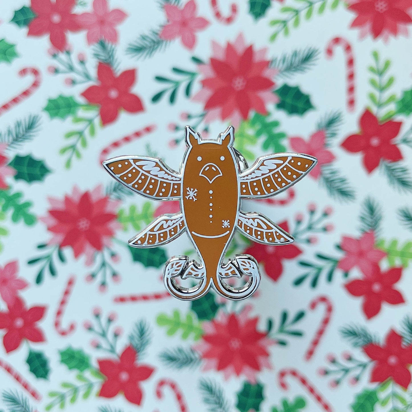 Eagle Gingerbread Enamel Pin