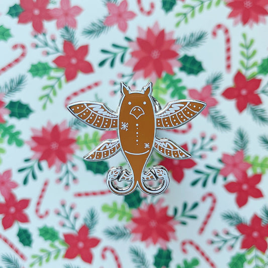 Eagle Gingerbread Enamel Pin