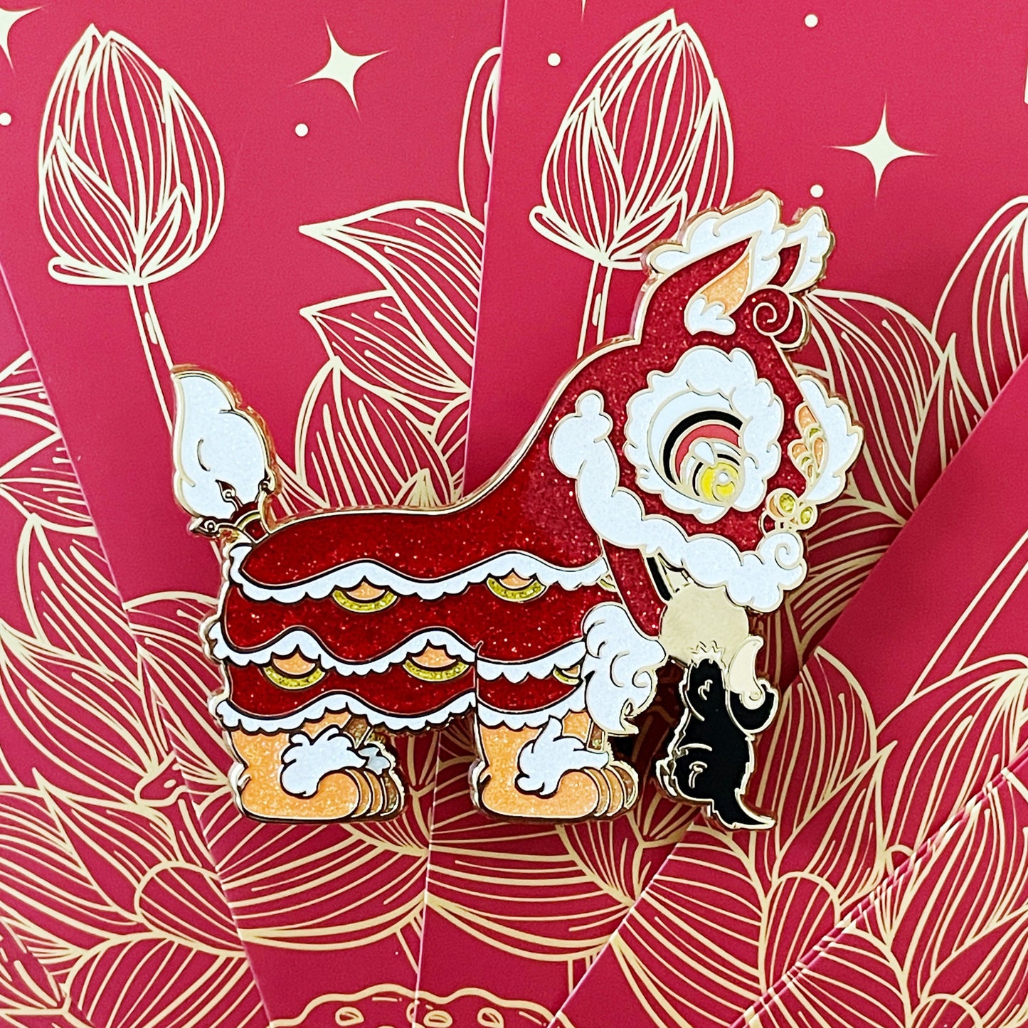 Year of the Dragon Ball Enamel Pin