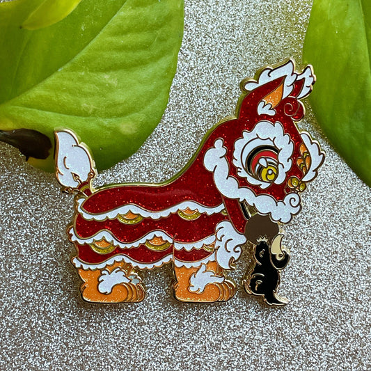 Year of the Dragon Ball Enamel Pin