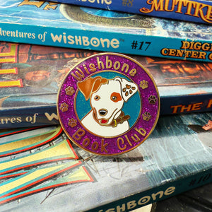 Doggy Book Club Enamel Pin