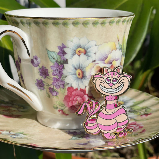 Runaway Chesh Head Enamel Pin