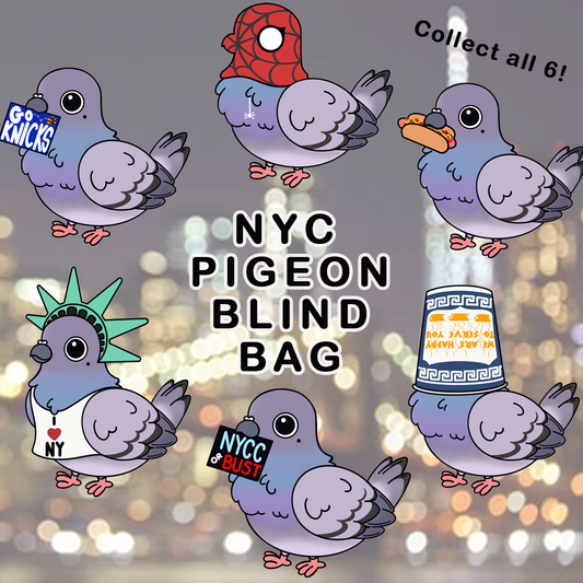 Pre-Sale NYC Pigeon Pin Blind Bag