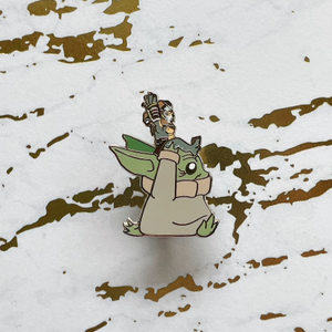 Runaway Baby Babu Enamel Pin