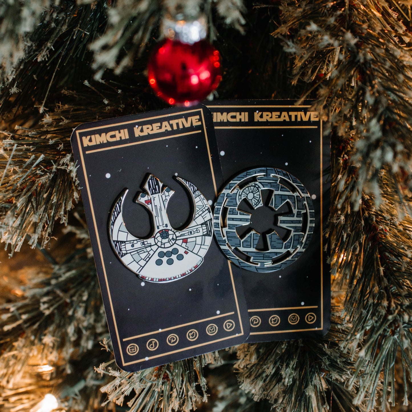 Light + Dark Logo Enamel Pin Set