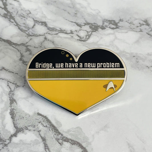 New Problem Heart Enamel Pin