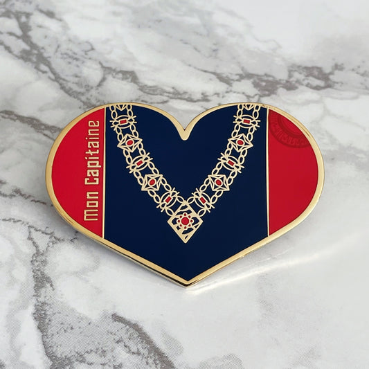 Mon Capitaine Heart Enamel Pin