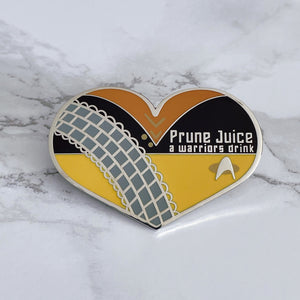 Prune Juice Heart Enamel Pin