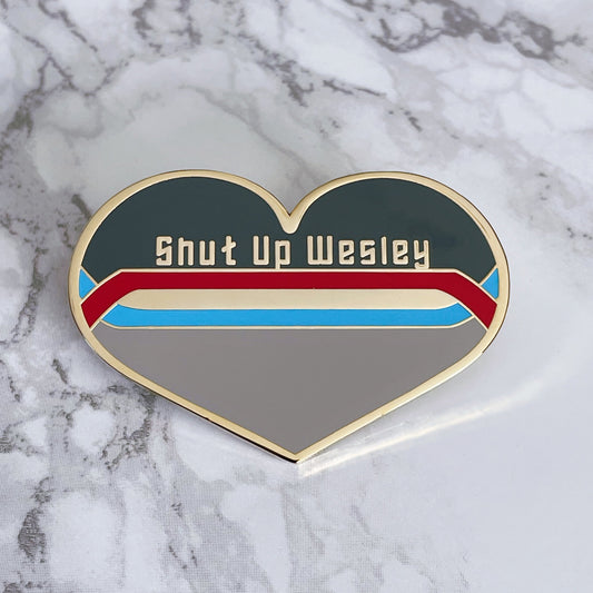 Shut Up Heart Enamel Pin