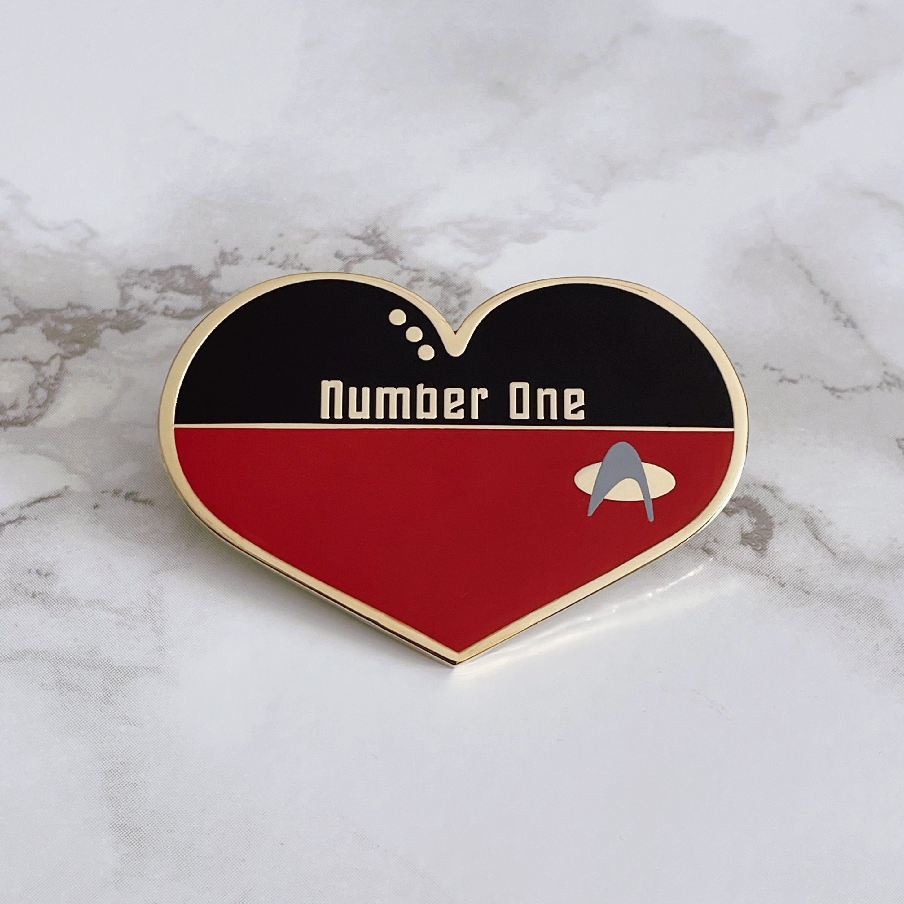 One Number Pin Number One Heart Enamel Pin – Kimchi Kreative