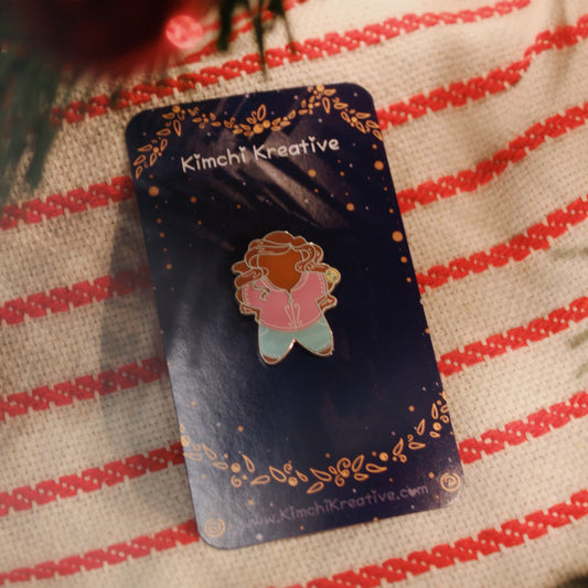 The Brains Gingerbread Cookie Enamel Pin
