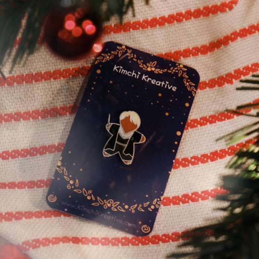 Blonde & Bitter Gingerbread Enamel Pin