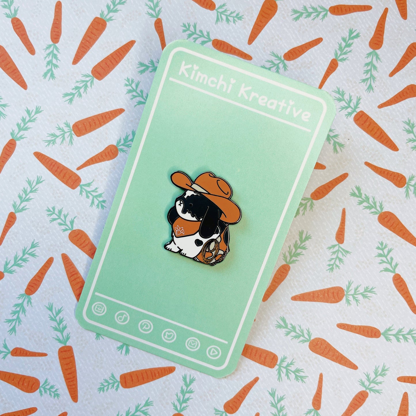 Cowboy Chappie Enamel Pin