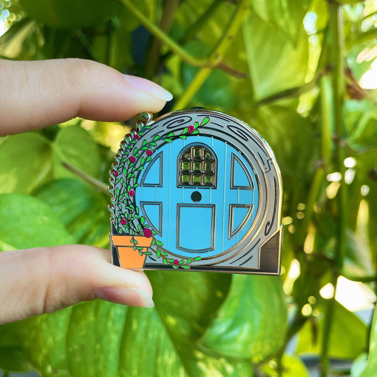Garden Door Enamel Pin