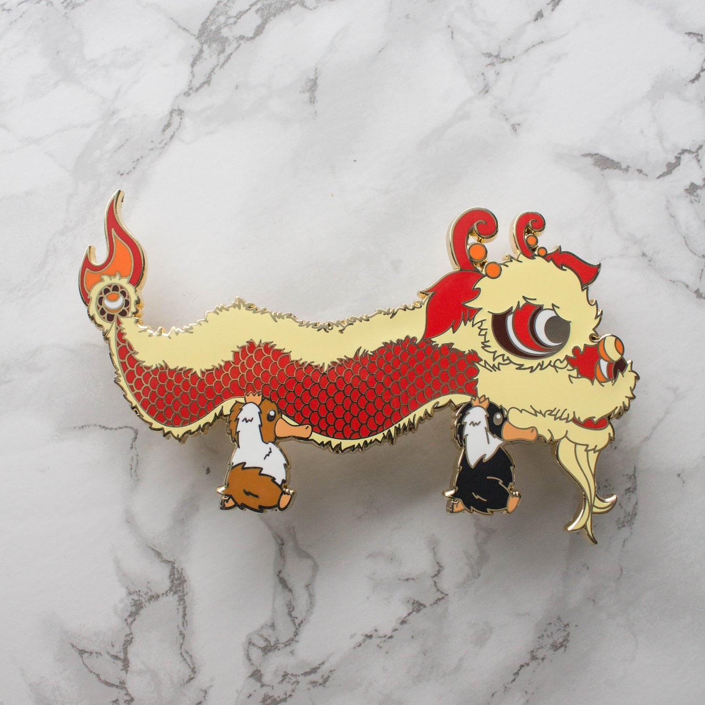 Runaway Lunar Dragon Enamel Pin