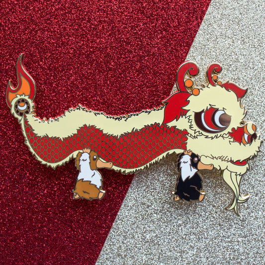 Runaway Lunar Dragon Enamel Pin