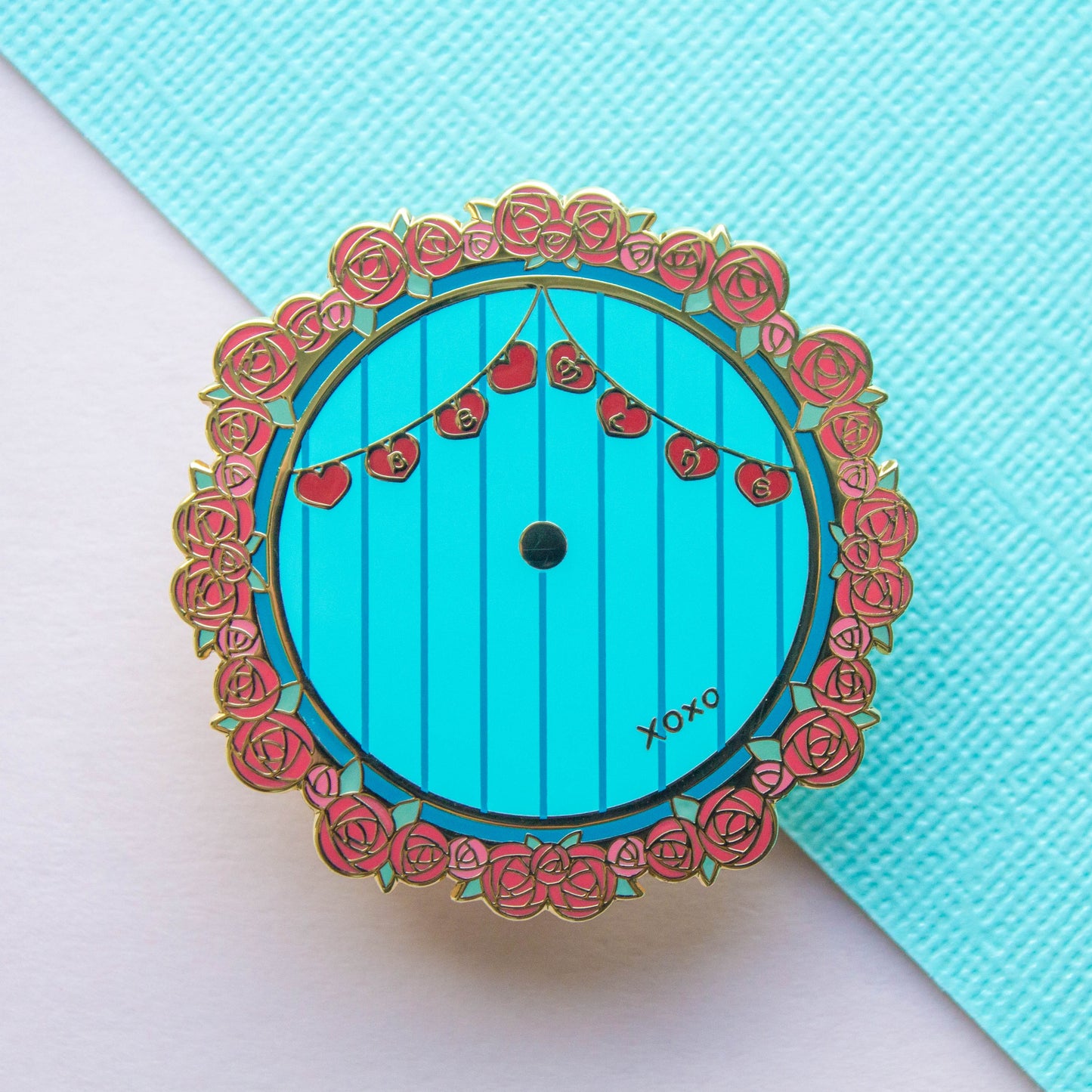 Valentine's Door Enamel Pin