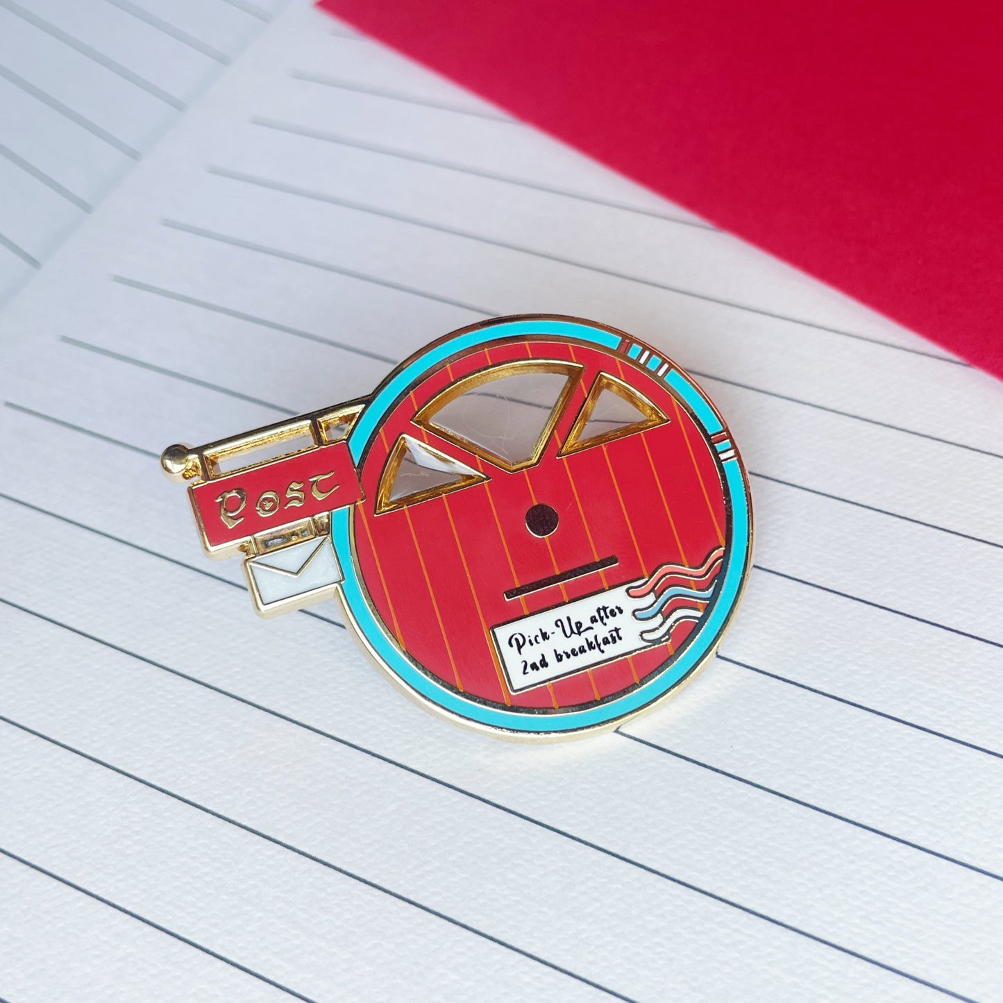 Post Office Door Enamel Pin