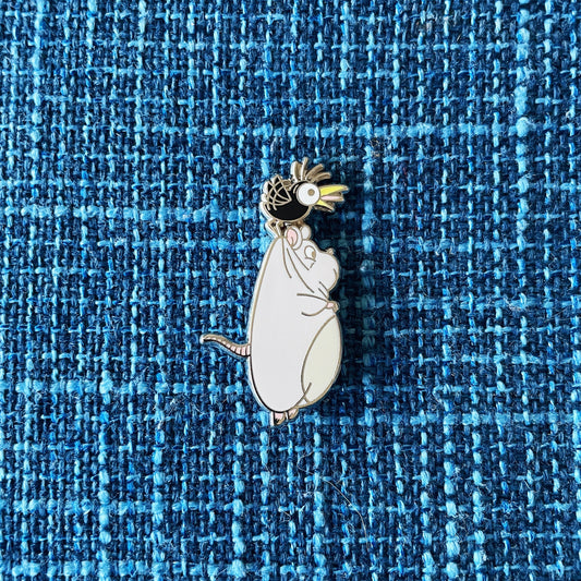 "Run"away Bird + Mouse Enamel Pin