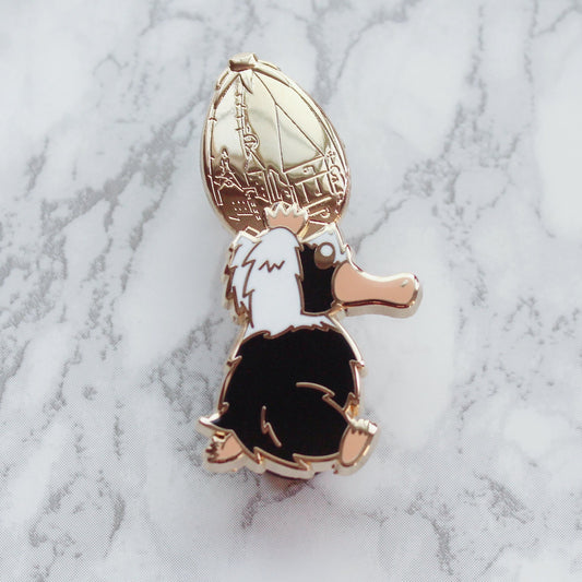 Runaway Golden Egg Enamel Pin