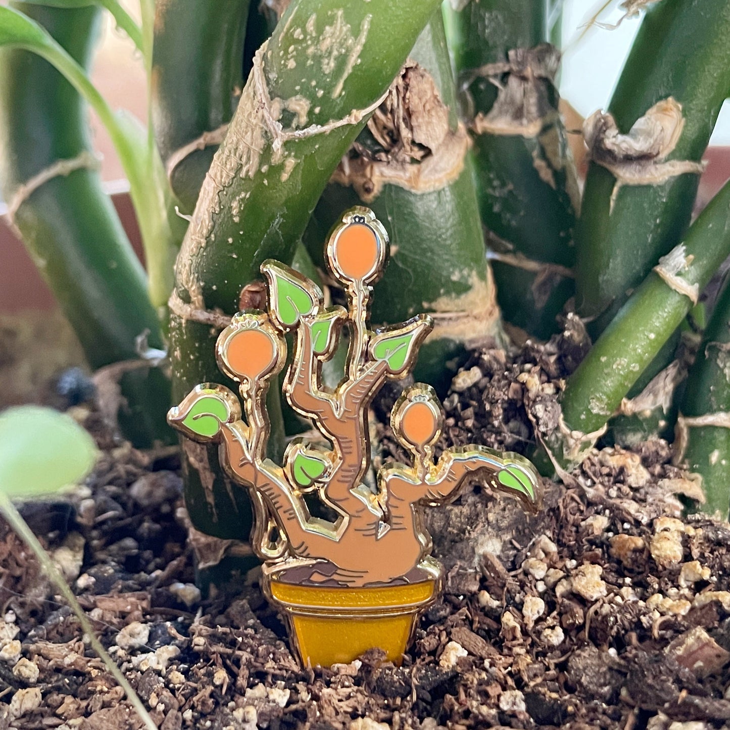 Nitro Plum Plant Enamel Pin