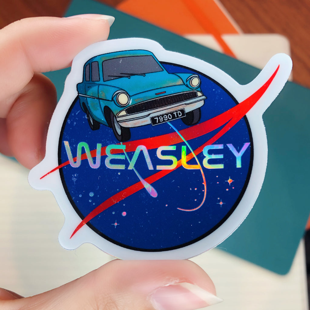 Gingers in Space Holographic Sticker