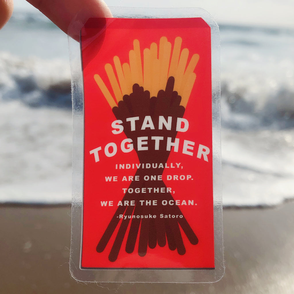 Stop AAPI Hate-Stand Together Choco Sticks Sticker