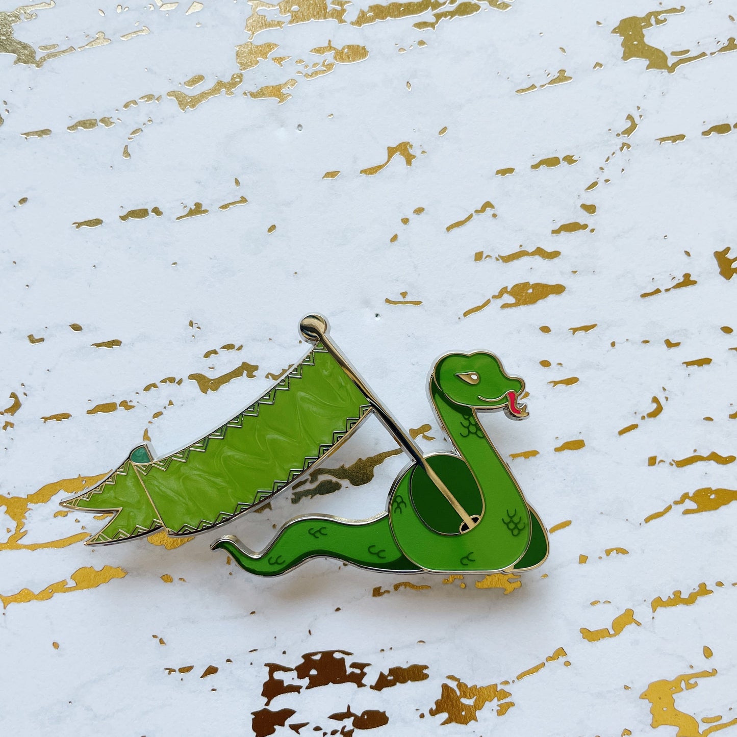 Snake Flag Autograph Enamel Pin