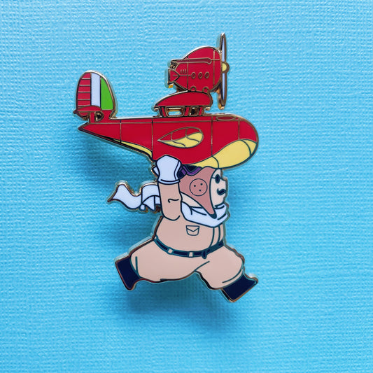 Runaway Aeroplane Enamel Pin