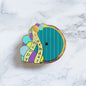Blue Birthday Door Enamel Pin
