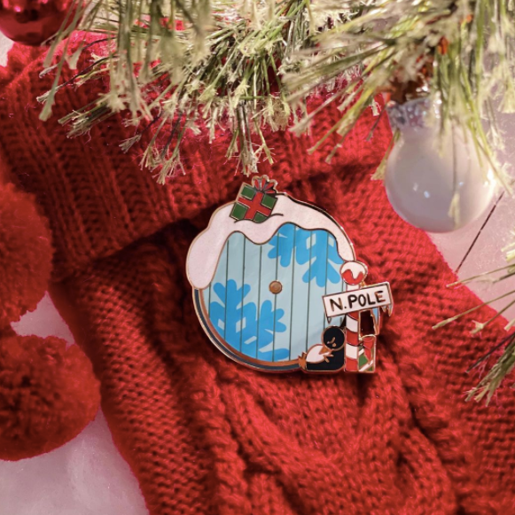 North Pole Door (Winter 2021)  Enamel Pin