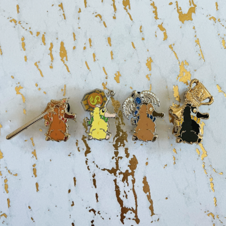 Runaway Houses 4 Piece Enamel Pin Set